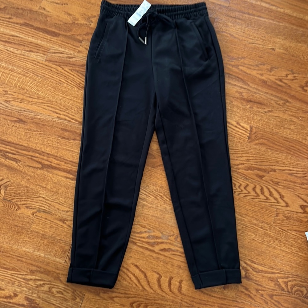 WHBM Stretch Tapered Crepe Ankle Pant
